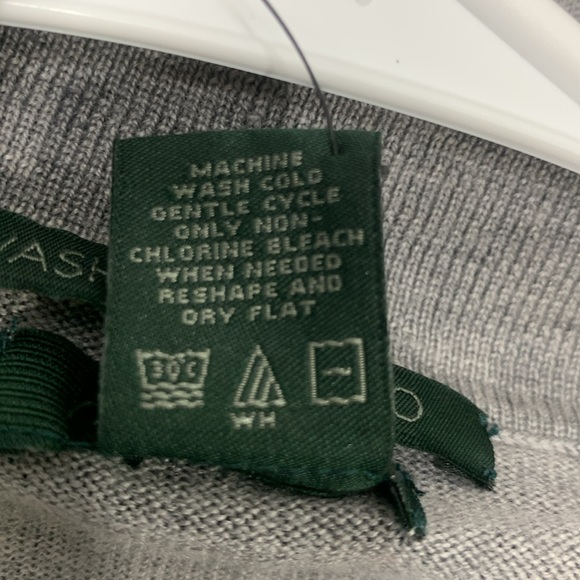 Marshall Field’s Heathered Gray Merino Wool Collared Sweater Size XXL - Picture 11 of 12